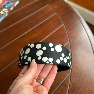 Talbots Headband Black with White. OS